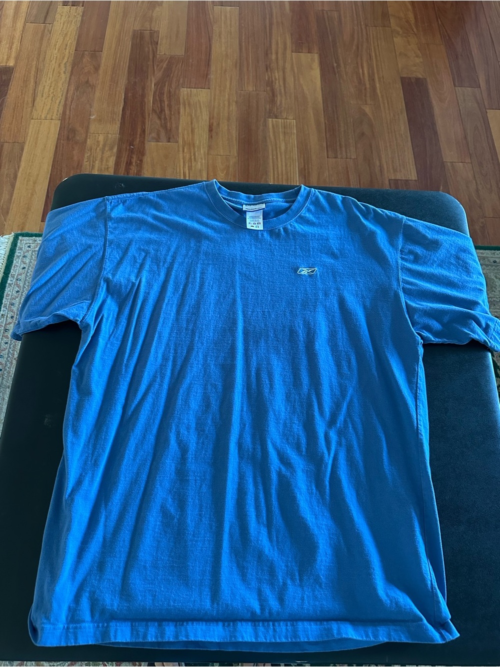 Reebok Men’s Short-Sleeve Crew Tee in Bright Blue Size 2XL